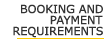 Booking and Payment Requirements
