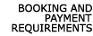 Booking and Payment Requirements